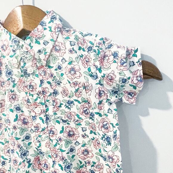 Crewcuts by J. Crew NEW Floral Button Down Shirt Size 2T - Picture 4 of 8